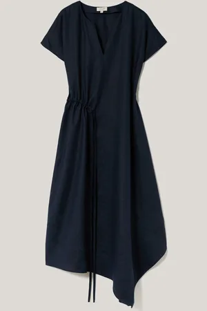 Jigsaw 100% Linen Channel Midi Dress42