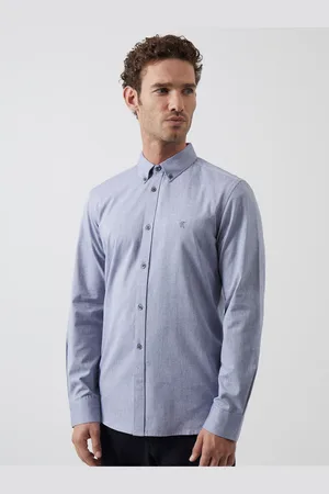 French Connection 100% Cotton Oxford Long Sleeve Shirtlarge