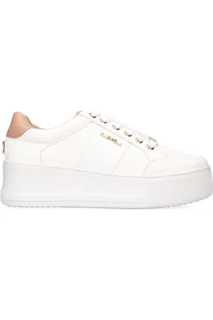 Carvela Jive Lace Up White Trainers