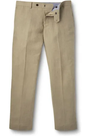 Charles Tyrwhitt Coupe ajustée 100% Lin PantalonsW36 L34