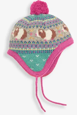 JoJo Maman Bébé Fairisle Pattern Bobble Hat1 - 2 ans (80 - 92cm)