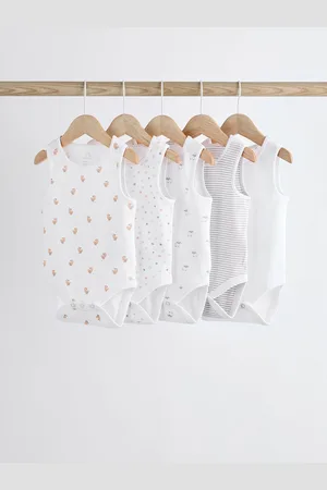 Next Gilet Bébé 100% Coton Body 5 LotJusqu