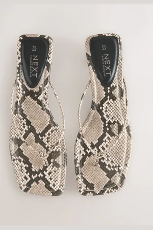 Next Forever Comfort Square Toe Post Low Heels