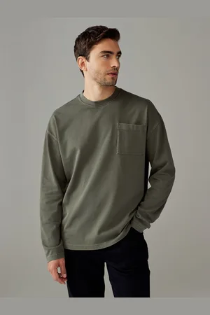 Next T-shirt Manches longues Garment Dye Heavyweight 100% CottonXXL
