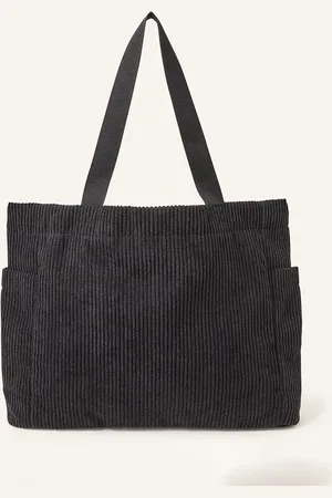 Accessorize Sac shopping en velours côtelé Un an