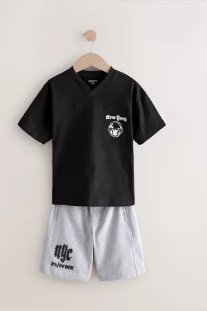 Next Short Sleeve 100% Cotton T-Shirt and Shorts Set (3-16yrs)15 ans (170cm)