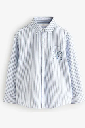 Next 100% Cotton Long Sleeve Stripe Shirt (3-16yrs)4 ans (104cm)