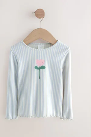 Next T-shirt à manches longues en côtes (3mths-7yrs)104110cm