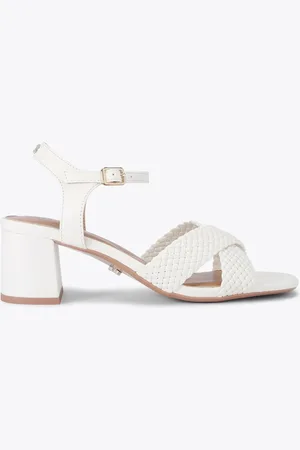 Carvela Comfort Cream Krypton Weave Block Sandalseu37