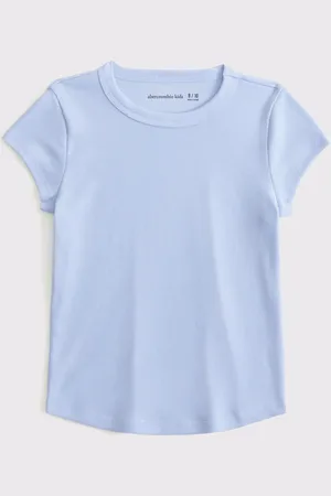 Abercrombie & Fitch Baby JAN2 Short Sleeve Essential Blue T-Shirt7 - 8 ans (122 - 128cm)
