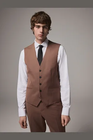 Next Gilet de costume texturé52 Long (UK 42 L)