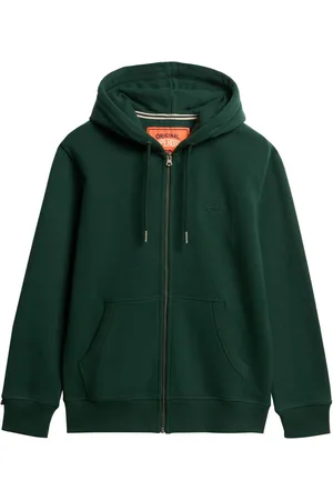 Superdry Sweat Essential Logo Coupe Largeur zippé à capucheGrand