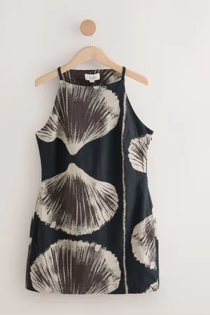 Next Mini Sans manches Racer Extensible Lin Blend Robe
