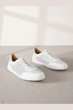 Next Baskets Forever Comfort en cuir à bout rond Weave Slim À lacetseu40