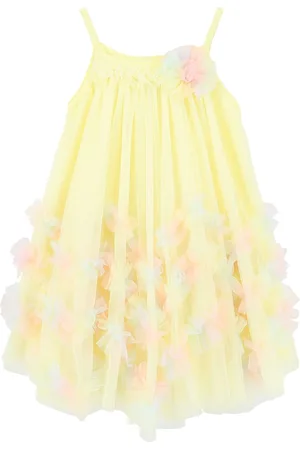 Angels Face Yellow Zig-Zag Tulle Dress140146cm