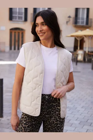 Threadbare Suedette Onion Quilted Gilet40