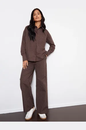 Threadbare Pantalon ample rayé42