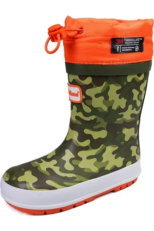 Toezone Bottes en caoutchouc imprimé camouflage avec fermeture sur le dessus