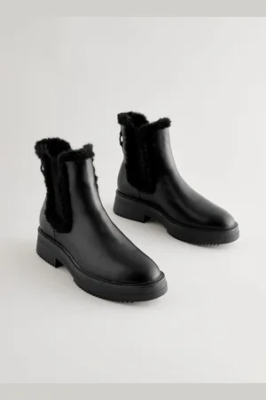 Next Forever Comfort Faux Fur Lined Chelsea Ankle Bottes