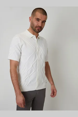 Threadbare Cable Knit Button Through Polo ShirtTrès grand