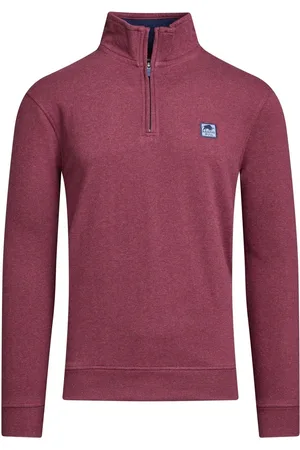Raging Bull Classic Woven Patch Quarter Zip Sweat TopL