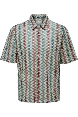 Only & Sons Chemise à manches courtes à motif Resort 100% cotonxlarge