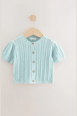 Next 100Cardigan en tricot Pointelle % coton (3mths-7yrs)6874cm