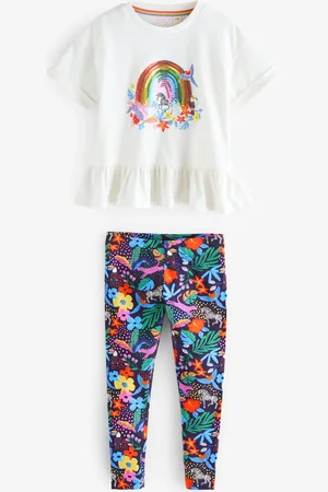 Little Bird Ensemble t-shirt et legging arc-en-ciel110116cm