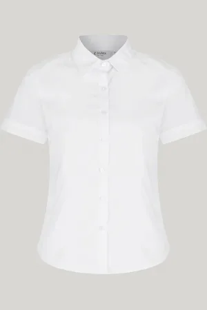 Trutex Lot de 2 chemises blanches slim à manches courtes pour l
