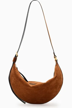 AllSaints AllSaints Halfmoon Suede Shoulder Bagun