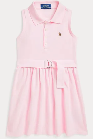 Ralph Lauren Robe polo Oxford en maille à ceinture fille122128cm