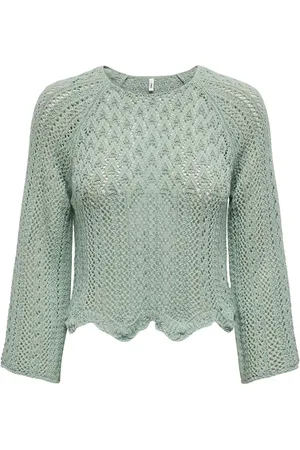 ONLY 3/4 Sleeve Crochet Jumper38