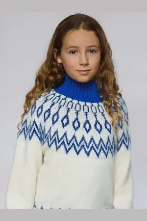 The Little Tailor Pull Noël en tricot Fair Isle à motifs de diamants pour enfants6 - 7 ans (116 - 122cm)