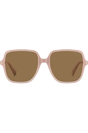 Polaroid Oversized Pink Square Sunglassesun