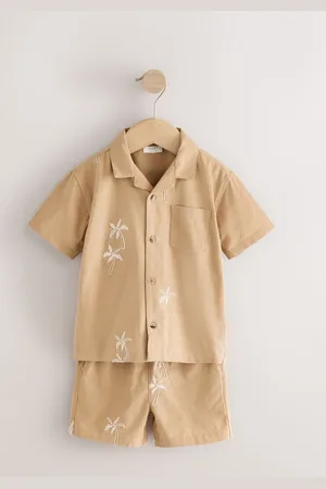 Next Ensemble manches courtes à col révéré 100% coton et shorts (3mois-7ans)9 - Mois 12 (74 - 80cm)