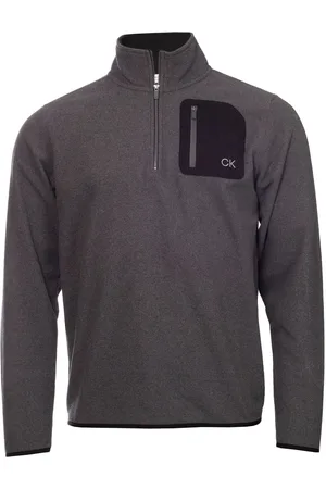 Calvin Klein Polaire Planet grise à col zippéTrès grand