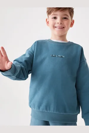 Paul Smith Garçons Mid Bleu 100% Cotton Panel Col rond Sweat-shirt8 - 9 ans (128 - 134cm)