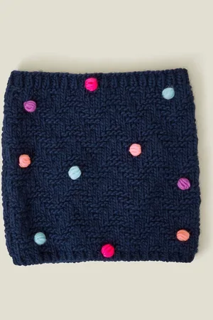 Accessorize Filles Pom Pom Knit SnoodUn an
