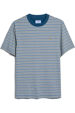 Farah 100% coton biologique Danny Striped Manches courtes T-shirtTrès grand