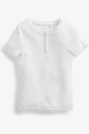 Next T-shirt à patte de boutonnage nervurée (3-16ans)3 ans (98cm)