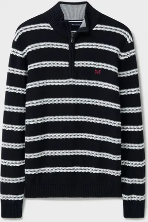 J.Crew Company Blue Rope Cable Half Zip SweatshirtXXL