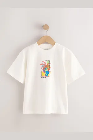 Next Relaxed Fit Short Sleeve Graphic Print T-Shirt (3-16yrs)166168cm