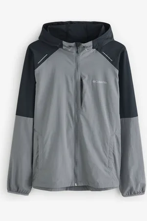 Columbia Grey Tech Nylon HoodieMédium