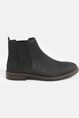 Next Bottes Chelsea en cuir cireux