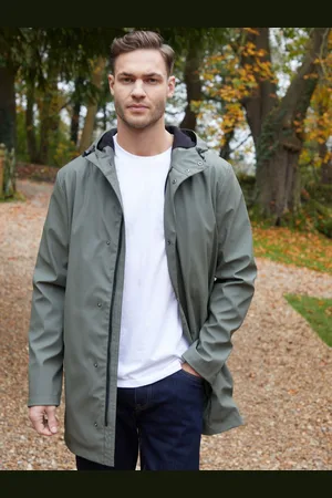Threadbare Microfleece Lined Longline Hooded Raincoatxlarge