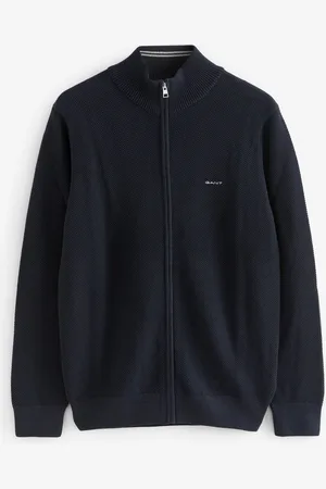 GANT 100% Cotton Pique Zip Cardigan4XL