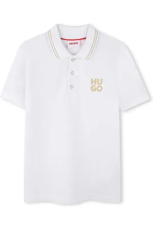 HUGO BOSS Square Poitrine Logo Manches courtes Polos10 ans (140cm)