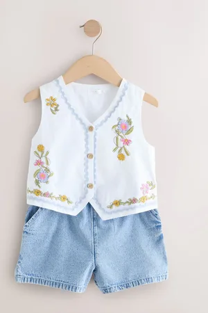 Next 100% Cotton Top and Short Set (3-16yrs)152158cm
