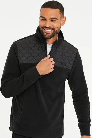 Threadbare Cosy Quarter Zip Fleece JumperS