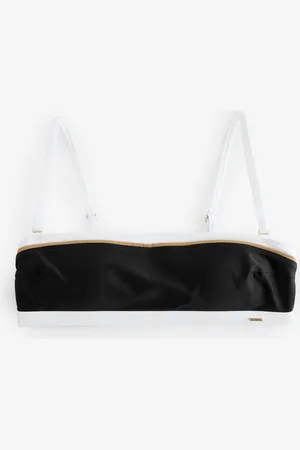 HUGO BOSS Signature Stripe Bandeau Strap Bikini TopPetit